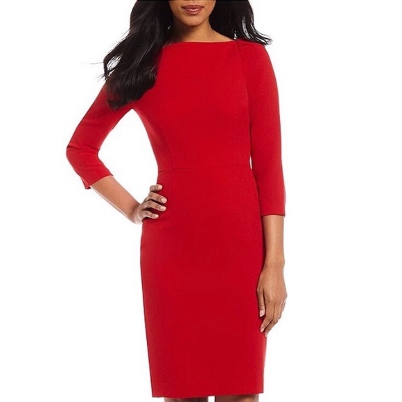 Alex Marie Fitted Open Shoulder Long Sleeve Dress - Picture 1 of 4